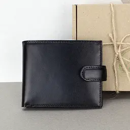 Гаманець чоловічий шкіряний на тонкий Handycover 7710 чорний