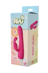 Вібратор кролик Dream Toys Flirts Rabbit Vibrator Pink - мініатюра 7