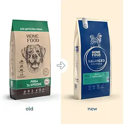 Сухий корм для дорослих собак середніх порід з чутливим травленням Home Food Premium Balanced Formula з рибою та кроликом 10 кг - мініатюра 3