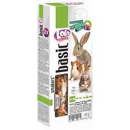 Ласощі для гризунів та кроликів Lolo Pets Smakers з пелюстками квітів 90 г LO-71152