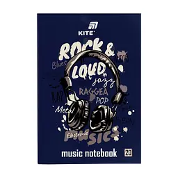 Тетрадь Kite для нот Rock&Loud A4, 20 листов (K26-404)