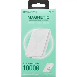 Зовнішній акумулятор Borofone BJ47 Quick 10000mAh 20W White [120616] - мініатюра 6