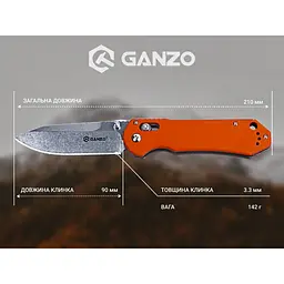 Ніж складаний Ganzo G7452-OR - мініатюра 7