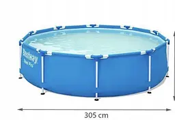 Каркасний круглий басейн Bestway Steel Pro 305×76 см, об’єм 4678 л, без фільтра - мініатюра 2