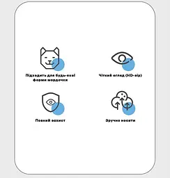 Окуляри для собак Dog Goggles з УФ-захистом, водонепроникні, регульовані, різнобарвний - мініатюра 8