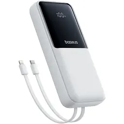 Power Bank Baseus Lipow 20000mAh 22.5W PD+QC (P10079102213-00) 2 in 1 White UA - мініатюра 3