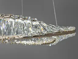 Люстра дизайнерська кристалічна Diasha 548/400G, 45W, золото, висота 95 см, діаметр 36 см, сучасний стиль для дому - мініатюра 5