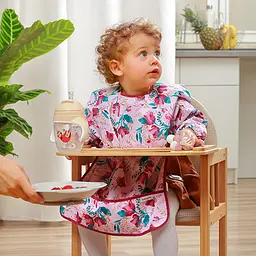 Нагрудник з довгим рукавом BabyOno Квіточки від 2 років 85x42 см (1476/01) - мініатюра 5