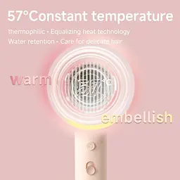 Фен Xiaomi Doco negative ion hair dryer soft and fast dry hair care Small Milk (321845) - мініатюра 7