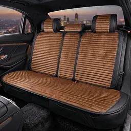 Накидка на задні сидіння Алькантара Napoli Premium Коричневі 1 шт