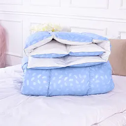 Ковдра пухова MirSon Karmen №1846 Bio-Blue, 90% пух, king size, 240x220, блакитна (2200003014136) - мініатюра 11