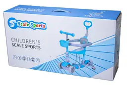 Самокат Scale Sports Smart 5 в 1 Блакитний 000283583 - мініатюра 2
