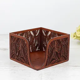 Дерев'яна серветниця VANZA LEAF mahogany - M (17.5 см) - мініатюра 6