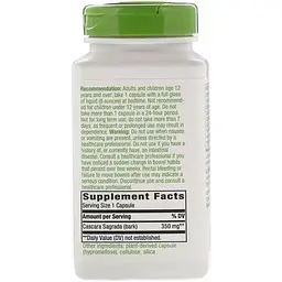 Каскара саграда Nature's Way Cascara Sagrada 350 мг 180 капсул - мініатюра 2