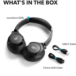 Bluetooth-гарнітура Anker SoundCore Q20i Black (A3004G11) - мініатюра 6