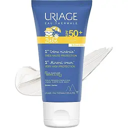 Сонцезахисний крем для обличчя Uriage Веве SPF50+ 1-й мінеральний 50 мл - мініатюра 3