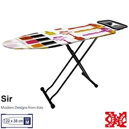 Дошка для прасування Casa Si Sir 122x38 Black/Red Laquer (CS93575R266), Чорний - мініатюра 2