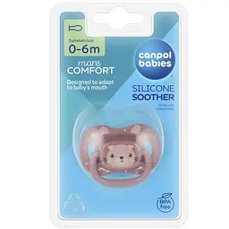 Пустушка силіконова симетрична Canpol babies Cute Animals 0-6 міс. 1 шт. колір в асортименті (34/924) - мініатюра 7