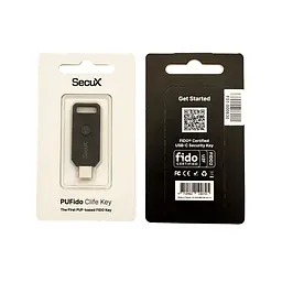 Апаратні ключі SecuX PUFido Clife Key (2FA) сертифікований за стандартом FIDO2, USB Type-C набір з 2 шт. (B0F32FWR2N-2) - мініатюра 14