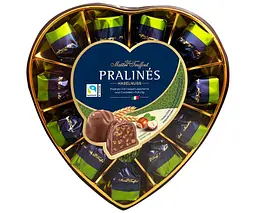 Цукерки Maitre Truffout Pralines Серце з горіхою начинкою 165 г