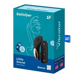 Кліторальний вібратор Satisfyer Little Secret Black з додатком