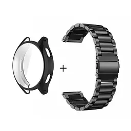 Комплект Tamister для годинника Xiaomi Watch 2 чорний (чохол + ремінець Rolex design 22 мм) - мініатюра 3