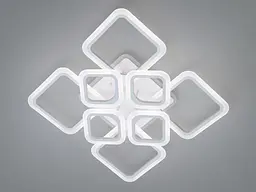 Стельовий світильник LED Diasha HA8060/4+4WH, 145W, 3200K-6500K, білий метал, сучасний стиль з пультом диммером - мініатюра 2