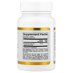 Піролохінолінхінон (PQQ) PQQ 20 mg 60 рослинних капсул California Gold Nutrition vit0005116 - мініатюра 2