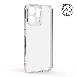 Прозрачный чехол для OPPO Reno14 5G с защитой камеры, тонкий, силиконовый, бесцветный, ударопрочный, противоударный бампер с закрытой камерой, ArmorStandart (ARM87140) - мініатюра 2