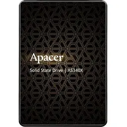 Твердотільний накопичувач SSD 480Gb Apacer AS340X SATA3 2.5" 3D TLC 550/520 МБ/с (AP480GAS340XC-1)