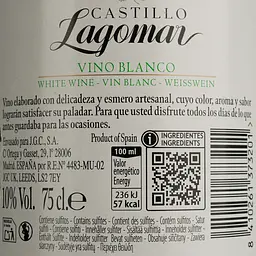 Вино Castillo Lagomar біле сухе 0.75 л - мініатюра 4