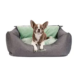 Лежак Pet Fashion Prime, 66x52x24, сірий із зеленим - мініатюра 4