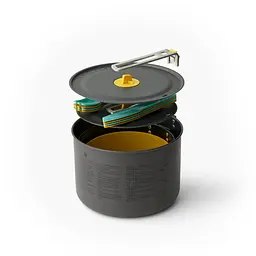 Набір посуду Sea to Summit Frontier UL Two Pot Cook Set, 14 предметів, 4 особи Різнокольоровий - мініатюра 2