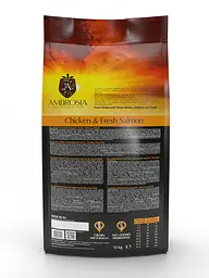 Корм сухий Ambrosia Grain Free Dog Adult Chicken & Fresh Salmon для дорослих собак усіх порід з куркою та свіжим лососем 12 кг - мініатюра 3
