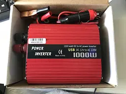 Автоінвертор-перетворювач напруги 12 V-220 V 1000 W - мініатюра 3