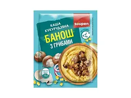Каша швидкого приготування VALE 40г кукурудзяна "Банош" з грибами