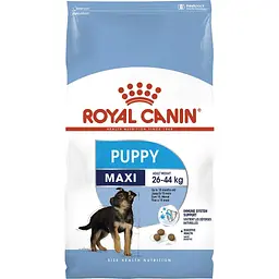 Сухий корм для цуценят великих порід Royal Canin Maxi Puppy з м'ясом птиці і рисом 15 кг + Жувальна пігулка Bravecto від бліх і кліщів для собак з вагою від 20 до 40 кг 1 шт. - мініатюра 2