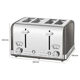 Тостер Profi Cook PC-TA 1194 Anthracite - мініатюра 5