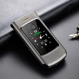 Смартфон Tkexun F18 (Happyhere F18) silver. Dual display