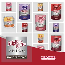 Вологий корм для котів Morando Migliorgatto Unico Delicious прошуто 100 г - мініатюра 3