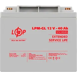 Акумулятор LogicPower GEL 12V/40Ah/480Wh [4154] [109889] - мініатюра 2