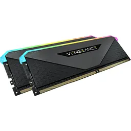 Модуль пам'яті для комп'ютера DDR4 32GB (2x16GB) 3600 MHz Vengeance RGB RT Black Corsair (CMN32GX4M2Z3600C18) - мініатюра 3