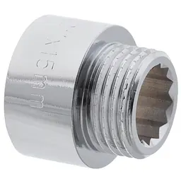 Подовжувач Koer 1/2" 15мм (хром) Kf.E06-15.Chr KF0093 - мініатюра 2