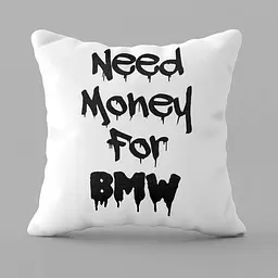 Подушка 3D BMW money 28976 50х50 см