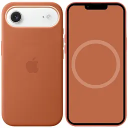 Чохол Silicone case (AAA) with Magsafe and Animation для Apple iPhone 17 Air (6.5) Terra Cotta
