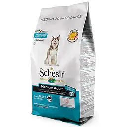 Сухий корм Schesir Dog Medium Adult Fish 12 кг монопротеїновий для собак середніх порід з рибою