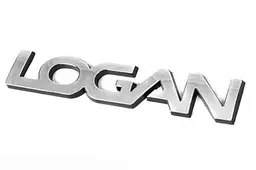 Емблема напис для Renault LOGAN на скотчі Хром 147х26 мм ПХ 172.63