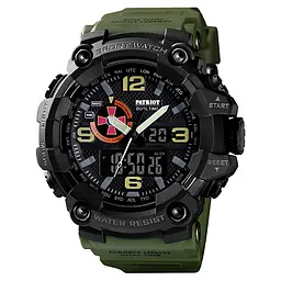 Наручний годинник чоловічий 002AGSU ЗСУ Зелені + Коробка Patriot acs0031075 - мініатюра 7