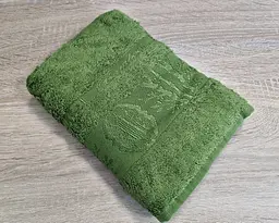 Турецький бамбуковий махровий рушник Zeron 50х90 Bamboo Moss