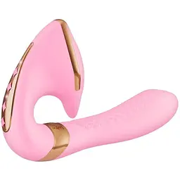 Вагінально-кліторальний вібратор Shunga Soyo Light Pink - мініатюра 2